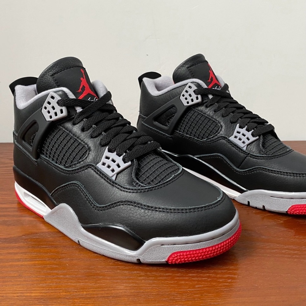 Air Jordan 4 Retro 'Bred Reimagined' 2024 -Men's Classic Sneakers Shoes